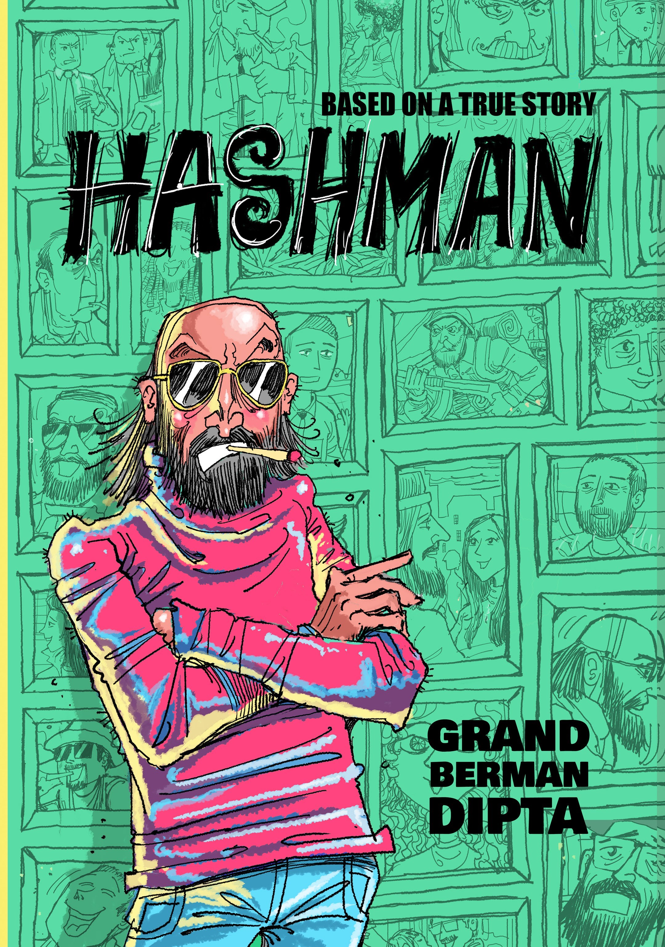 Original Hashman graphic novel cover by Grand, Berman and Dipta